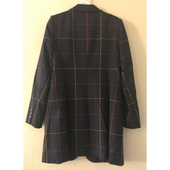 NWT Tommy Hilfiger Plaid Longline Blazer - Picture 4 of 8